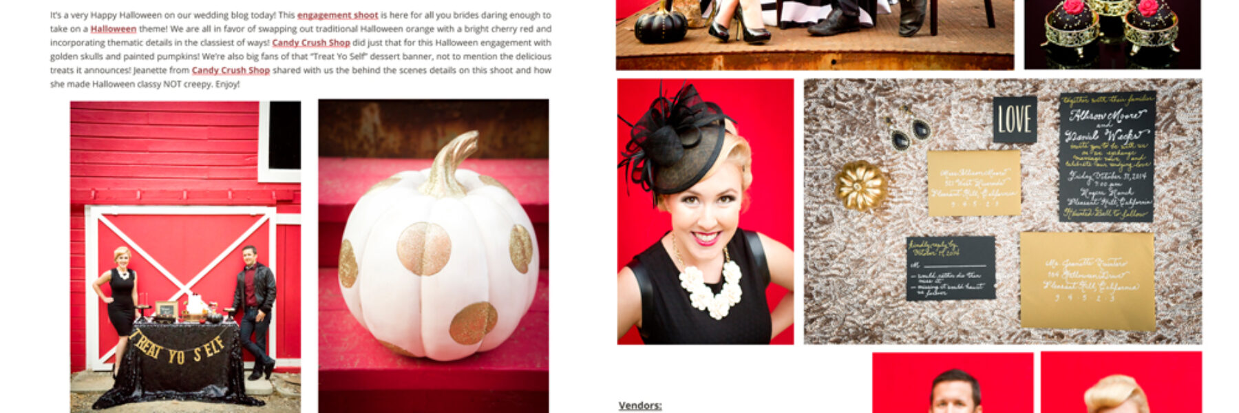 Featured | Glam Punk Rock Halloween Inspired Engagement Session | Inspired By This