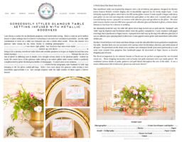 Featured | Dreamy Metallic Sweetheart Table | Wedding Design and Inspiration | Storyboard Wedding