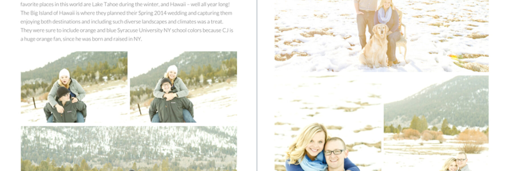 Featured | Cozy Winter Inspired Lake Tahoe Engagement Photographer | Mountainside Bride