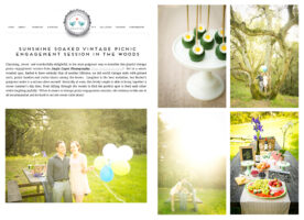 Featured | Sunshine Soaked Vintage Picnic Engagement Photographer | Storyboard Wedding