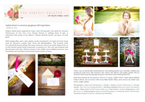 Featured | Vintage Inspired Sonoma Fall Countryside Bridal Shoot | The Perfect Palette