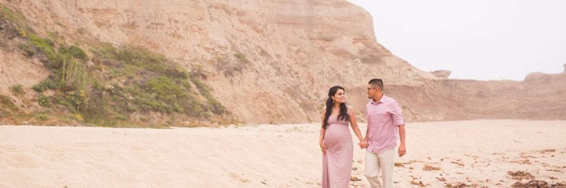 Magical and Misty Sunset Beach Maternity Session in Half Moon Bay, CA | San Mateo Maternity Photographer