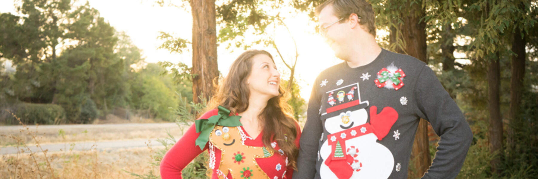 Adorable Ugly Christmas Sweaters | East Bay Engagement Photographer